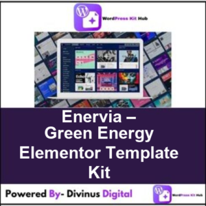 Enervia – Green Energy Elementor Template Kit
