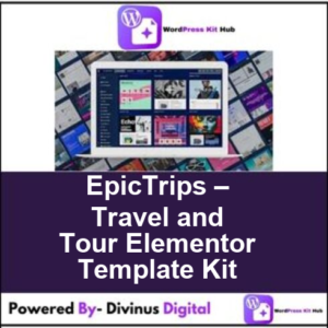 EpicTrips – Travel and Tour Elementor Template Kit
