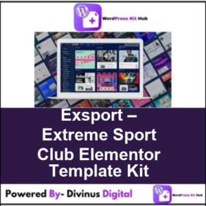 Exsport – Extreme Sport Club Elementor Template Kit