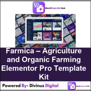 Farmica – Agriculture and Organic Farming Elementor Pro Template Kit