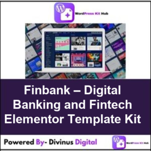 Finbank – Digital Banking and Fintech Elementor Template Kit