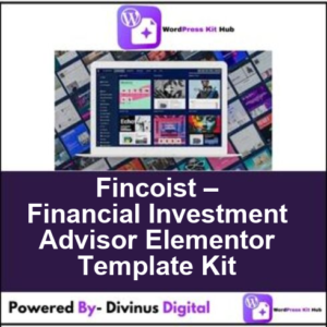 Fincoist – Financial Investment Advisor Elementor Template Kit