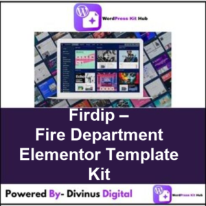 Firdip – Fire Department Elementor Template Kit