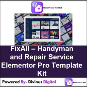 FixAll – Handyman and Repair Service Elementor Pro Template Kit