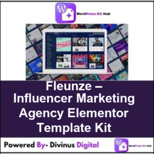 Fleunze – Influencer Marketing Agency Elementor Template Kit