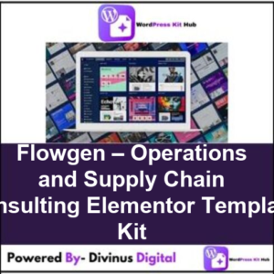 Flowgen – Operations and Supply Chain Consulting Elementor Template Kit