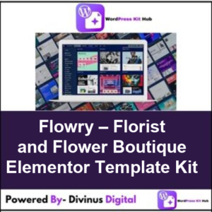 Flowry – Florist and Flower Boutique Elementor Template Kit