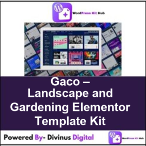 Gaco – Landscape and Gardening Elementor Template Kit