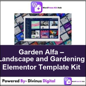 Garden Alfa – Landscape and Gardening Elementor Template Kit