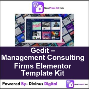 Gedit – Management Consulting Firms Elementor Template Kit