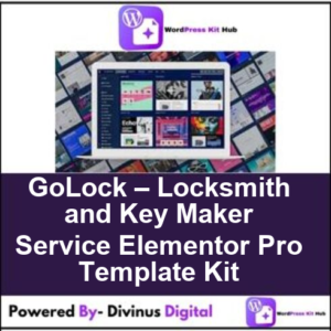 GoLock – Locksmith and Key Maker Service Elementor Pro Template Kit