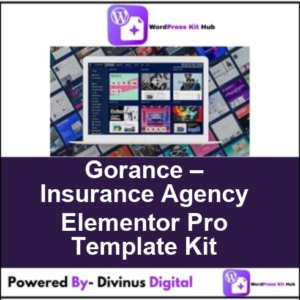 Gorance – Insurance Agency Elementor Pro Template Kit