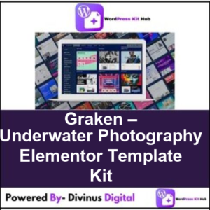 Graken – Underwater Photography Elementor Template Kit