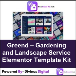 Greend – Gardening and Landscape Service Elementor Template Kit