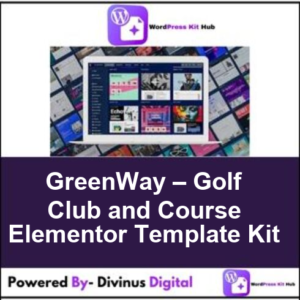 GreenWay – Golf Club and Course Elementor Template Kit