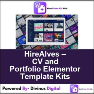 HireAlves – CV and Portfolio Elementor Template Kits