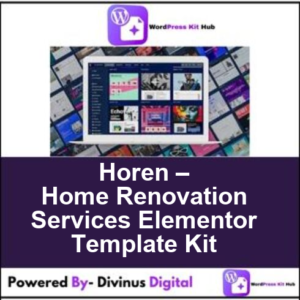 Horen – Home Renovation Services Elementor Template Kit