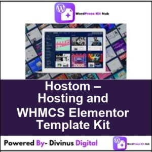 Hostom – Hosting and WHMCS Elementor Template Kit