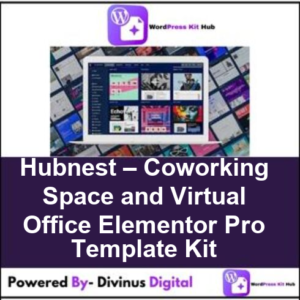 Hubnest – Coworking Space and Virtual Office Elementor Pro Template Kit