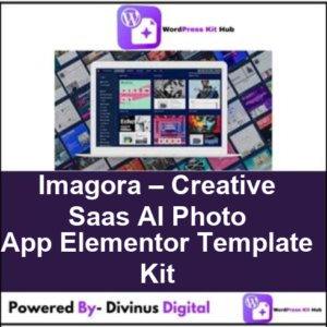 Imagora – Creative Saas AI Photo App Elementor Template Kit