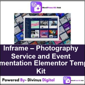 Inframe – Photography Service and Event Documentation Elementor Template Kit