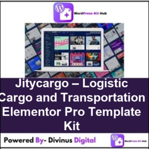 Jitycargo – Logistic Cargo and Transportation Elementor Pro Template Kit