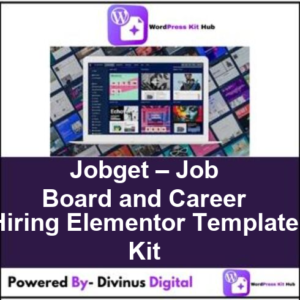 Jobget – Job Board and Career Hiring Elementor Template Kit