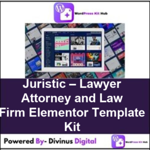 Juristic – Lawyer Attorney and Law Firm Elementor Template Kit