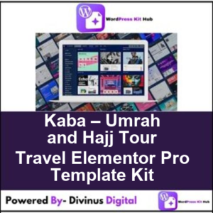 Kaba – Umrah and Hajj Tour Travel Elementor Pro Template Kit