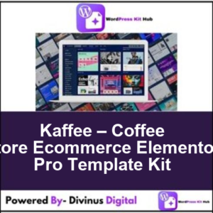 Kaffee – Coffee Store Ecommerce Elementor Pro Template Kit