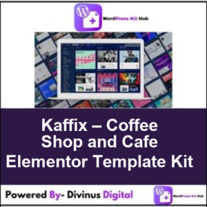 Kaffix – Coffee Shop and Cafe Elementor Template Kit