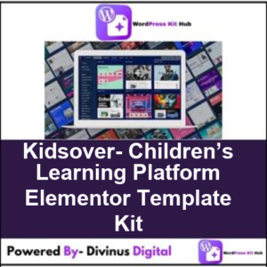 Kidsover- Children’s Learning Platform Elementor Template Kit