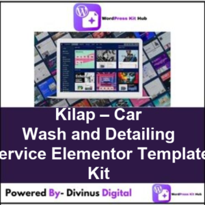 Kilap – Car Wash and Detailing Service Elementor Template Kit