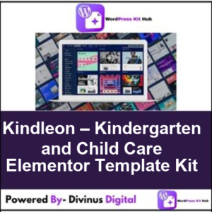 Kindleon – Kindergarten and Child Care Elementor Template Kit