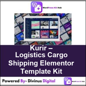 Kurir – Logistics Cargo Shipping Elementor Template Kit