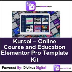 Kursol – Online Course and Education Elementor Pro Template Kit