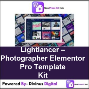 Lightlancer – Photographer Elementor Pro Template Kit
