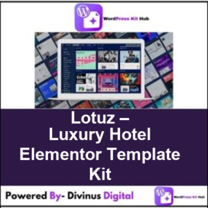 Lotuz – Luxury Hotel Elementor Template Kit
