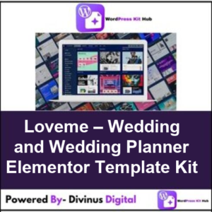 Loveme – Wedding and Wedding Planner Elementor Template Kit