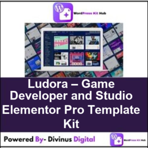 Ludora – Game Developer and Studio Elementor Pro Template Kit