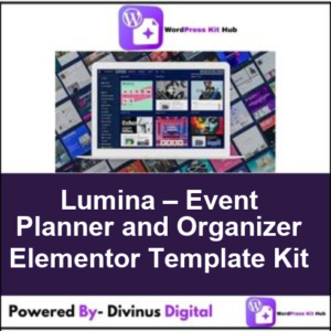 Lumina – Event Planner and Organizer Elementor Template Kit