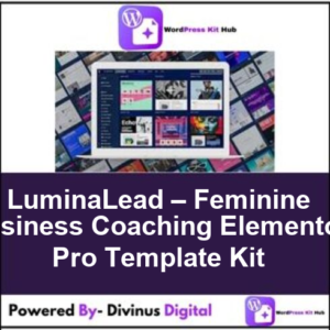 LuminaLead – Feminine Business Coaching Elementor Pro Template Kit