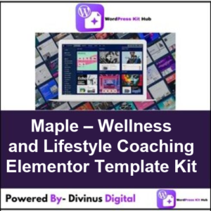 Maple – Wellness and Lifestyle Coaching Elementor Template Kit