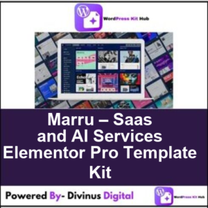 Marru – Saas and AI Services Elementor Pro Template Kit