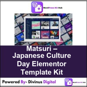 Matsuri – Japanese Culture Day Elementor Template Kit