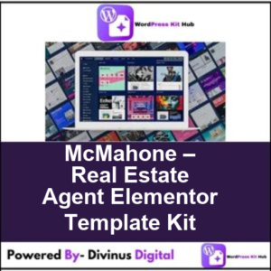 McMahone – Real Estate Agent Elementor Template Kit