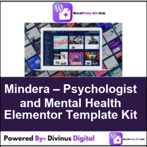 Mindera – Psychologist and Mental Health Elementor Template Kit
