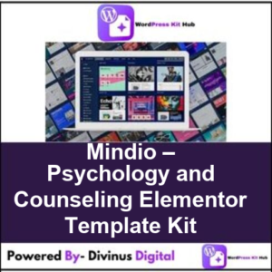 Mindio – Psychology and Counseling Elementor Template Kit