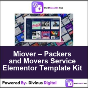 Miover – Packers and Movers Service Elementor Template Kit