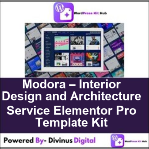 Modora – Interior Design and Architecture Service Elementor Pro Template Kit